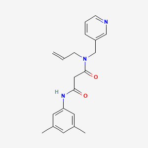 molecular formula C20H23N3O2 B3923309 N-allyl-N'-(3,5-dimethylphenyl)-N-(pyridin-3-ylmethyl)malonamide 