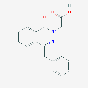 molecular formula C17H14N2O3 B039234 2-(4-Benzyl-1-oxophthalazin-2(1H)-yl)acetic acid CAS No. 114897-85-7