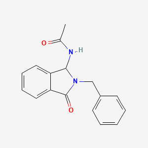 molecular formula C17H16N2O2 B3923795 N-(2-benzyl-3-oxo-1H-isoindol-1-yl)acetamide 