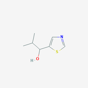molecular formula C7H11NOS B039238 5-Thiazolemethanol,-alpha--(1-methylethyl)- CAS No. 112970-07-7