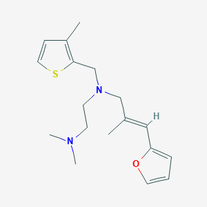 molecular formula C18H26N2OS B3923811 N-[(2E)-3-(2-furyl)-2-methylprop-2-en-1-yl]-N',N'-dimethyl-N-[(3-methyl-2-thienyl)methyl]ethane-1,2-diamine 