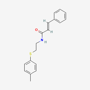 molecular formula C18H19NOS B3923878 N-{2-[(4-methylphenyl)thio]ethyl}-3-phenylacrylamide 