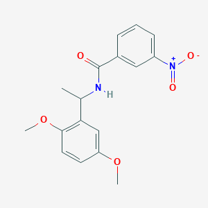 molecular formula C17H18N2O5 B3923885 N-[1-(2,5-dimethoxyphenyl)ethyl]-3-nitrobenzamide 