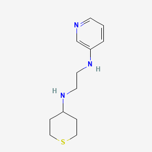 molecular formula C12H19N3S B3923977 N-pyridin-3-yl-N'-(tetrahydro-2H-thiopyran-4-yl)ethane-1,2-diamine 