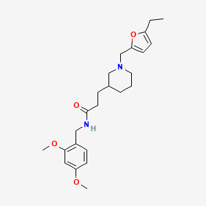molecular formula C24H34N2O4 B3924029 N-(2,4-dimethoxybenzyl)-3-{1-[(5-ethyl-2-furyl)methyl]-3-piperidinyl}propanamide 