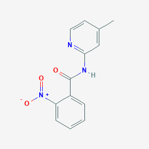 molecular formula C13H11N3O3 B392430 N-(4-methylpyridin-2-yl)-2-nitrobenzamide 