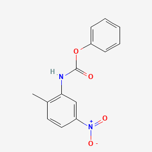 molecular formula C14H12N2O4 B3924358 phenyl N-(2-methyl-5-nitrophenyl)carbamate 