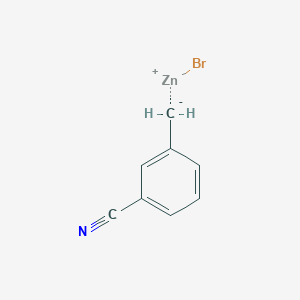 molecular formula C8H6BrNZn B039244 3-Cyanobenzylzinc bromide CAS No. 117269-72-4