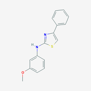 molecular formula C16H14N2OS B392444 N-(3-methoxyphenyl)-4-phenyl-1,3-thiazol-2-amine 