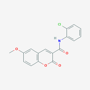 molecular formula C17H12ClNO4 B392467 N-(2-chlorophenyl)-6-methoxy-2-oxo-2H-chromene-3-carboxamide CAS No. 313227-28-0