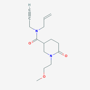 molecular formula C15H22N2O3 B3924672 N-allyl-1-(2-methoxyethyl)-6-oxo-N-2-propyn-1-yl-3-piperidinecarboxamide 