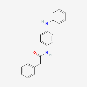 molecular formula C20H18N2O B3924683 N-(4-anilinophenyl)-2-phenylacetamide 