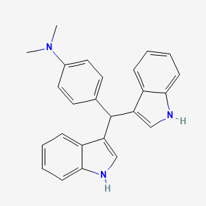 molecular formula C25H23N3 B3925007 4-(di-1H-indol-3-ylmethyl)-N,N-dimethylaniline CAS No. 6377-79-3