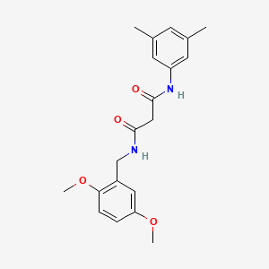 molecular formula C20H24N2O4 B3925052 N-(2,5-dimethoxybenzyl)-N'-(3,5-dimethylphenyl)malonamide 
