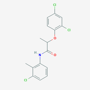 molecular formula C16H14Cl3NO2 B3925233 N-(3-chloro-2-methylphenyl)-2-(2,4-dichlorophenoxy)propanamide 