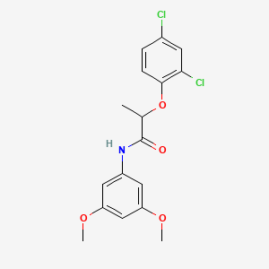 molecular formula C17H17Cl2NO4 B3925409 2-(2,4-dichlorophenoxy)-N-(3,5-dimethoxyphenyl)propanamide 