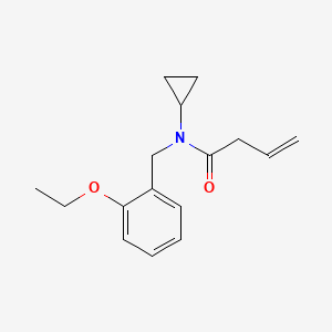 molecular formula C16H21NO2 B3925416 N-cyclopropyl-N-(2-ethoxybenzyl)but-3-enamide 