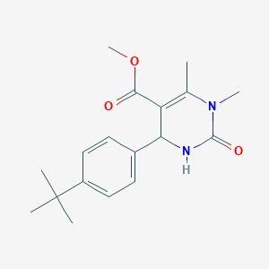molecular formula C18H24N2O3 B3925455 methyl 4-(4-tert-butylphenyl)-1,6-dimethyl-2-oxo-1,2,3,4-tetrahydro-5-pyrimidinecarboxylate 