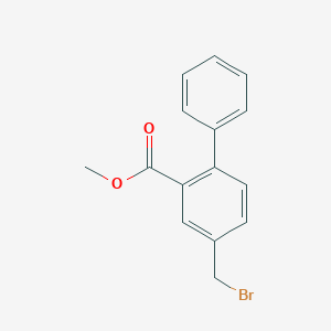 molecular formula C15H13BrO2 B039257 甲基4-(溴甲基)(1,1'-联苯)-2-羧酸酯 CAS No. 114722-38-2