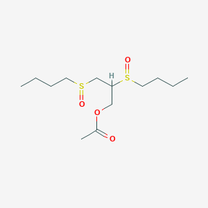molecular formula C13H26O4S2 B3925908 2,3-bis(butylsulfinyl)propyl acetate 