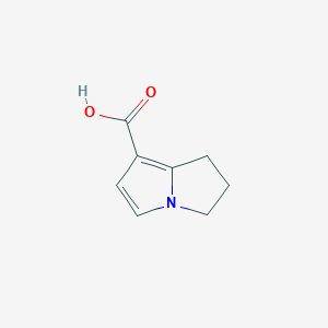 molecular formula C8H9NO2 B039263 2,3-dihydro-1H-pyrrolizine-7-carboxylic acid CAS No. 116515-48-1