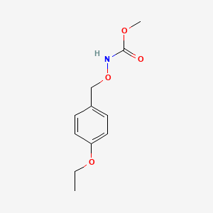 molecular formula C11H15NO4 B3926351 methyl N-[(4-ethoxyphenyl)methoxy]carbamate 