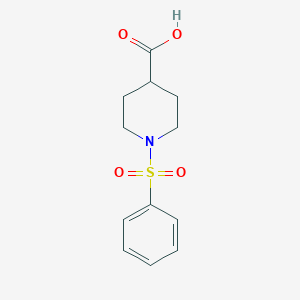 molecular formula C12H15NO4S B039269 1-(苯磺酰基)哌啶-4-羧酸 CAS No. 122891-92-3