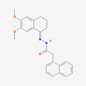 molecular formula C24H24N2O3 B392714 N'-[(1E)-6,7-DIMETHOXY-1,2,3,4-TETRAHYDRONAPHTHALEN-1-YLIDENE]-2-(NAPHTHALEN-1-YL)ACETOHYDRAZIDE 