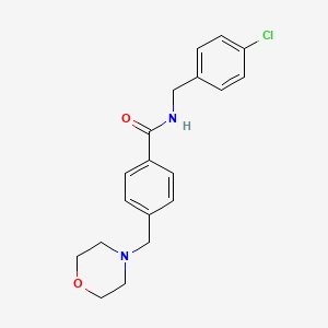 molecular formula C19H21ClN2O2 B3927327 N-(4-chlorobenzyl)-4-(4-morpholinylmethyl)benzamide 