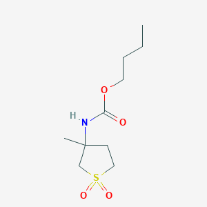 molecular formula C10H19NO4S B3927842 butyl (3-methyl-1,1-dioxidotetrahydro-3-thienyl)carbamate 