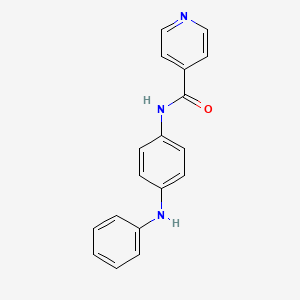 molecular formula C18H15N3O B3927861 N-(4-(phenylamino)phenyl)isonicotinamide 