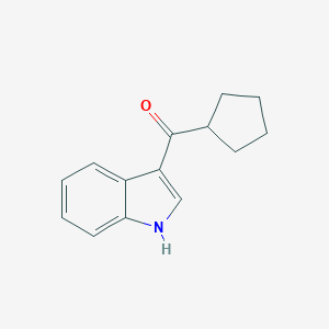 molecular formula C14H15NO B039281 cyclopentyl(1H-indol-3-yl)methanone CAS No. 117954-38-8