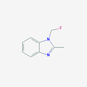 molecular formula C9H9FN2 B039292 1-(Fluoromethyl)-2-methyl-1H-benzo[d]imidazole CAS No. 120720-70-9