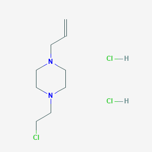 molecular formula C9H19Cl3N2 B039294 1-Allyl-4-(2-chloro-ethyl)-piperazine dihydrochloride CAS No. 112952-20-2
