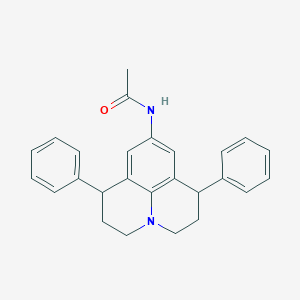 molecular formula C26H26N2O B392966 N-(1,7-diphenyl-2,3,6,7-tetrahydro-1H,5H-pyrido[3,2,1-ij]quinolin-9-yl)acetamide CAS No. 311773-65-6
