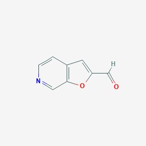 molecular formula C8H5NO2 B039303 Furo[2,3-c]pyridine-2-carbaldehyde CAS No. 112372-06-2
