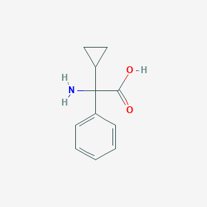 2-Amino-2-cyclopropyl-2-phenylacetic acid