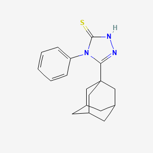 molecular formula C18H21N3S B3931578 5-(1-adamantyl)-4-phenyl-4H-1,2,4-triazole-3-thiol 