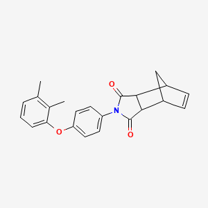 molecular formula C23H21NO3 B3931613 2-[4-(2,3-dimethylphenoxy)phenyl]-3a,4,7,7a-tetrahydro-1H-4,7-methanoisoindole-1,3(2H)-dione 