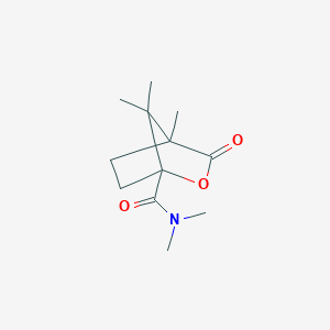 molecular formula C12H19NO3 B3931688 N,N,4,7,7-pentamethyl-3-oxo-2-oxabicyclo[2.2.1]heptane-1-carboxamide 