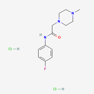molecular formula C13H20Cl2FN3O B3931776 N-(4-fluorophenyl)-2-(4-methylpiperazin-1-yl)acetamide;dihydrochloride 