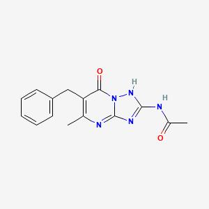 molecular formula C15H15N5O2 B3931805 N-(6-benzyl-5-methyl-7-oxo-4,7-dihydro[1,2,4]triazolo[1,5-a]pyrimidin-2-yl)acetamide 