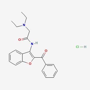 molecular formula C21H23ClN2O3 B3931908 N-(2-benzoyl-1-benzofuran-3-yl)-2-(diethylamino)acetamide hydrochloride 