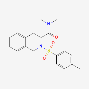 molecular formula C19H22N2O3S B3931971 N,N-dimethyl-2-[(4-methylphenyl)sulfonyl]-1,2,3,4-tetrahydro-3-isoquinolinecarboxamide 
