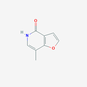 molecular formula C8H7NO2 B039324 7-Methyl-5H-furo[3,2-C]pyridin-4-one CAS No. 117612-62-1