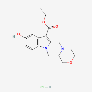 molecular formula C17H23ClN2O4 B3932633 Ethyl 5-hydroxy-1-methyl-2-(morpholin-4-ylmethyl)indole-3-carboxylate;hydrochloride 