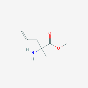 molecular formula C7H13NO2 B039327 Methyl 2-amino-2-methylpent-4-enoate CAS No. 120963-07-7