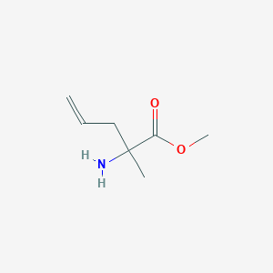 molecular formula C7H13NO2 B039327 2-Amino-2-methyl-pent-4-enoic acid methyl ester CAS No. 120963-07-7