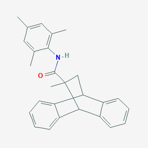 molecular formula C27H27NO B393281 11-methyl-N-(2,4,6-trimethylphenyl)-9,10-dihydro-9,10-ethanoanthracene-11-carboxamide 