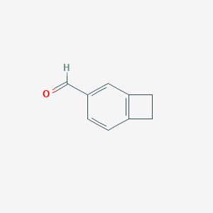 molecular formula C9H8O B039329 Bicyclo[4.2.0]octa-1,3,5-triene-3-carbaldehyde CAS No. 112892-88-3